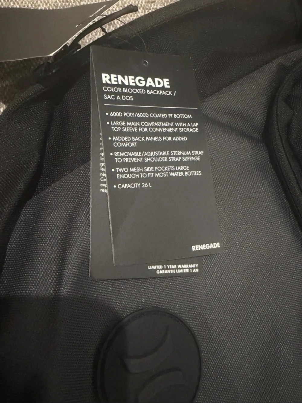 Hurley Renegade Backpack 26L Water Resistant Laptop Sleeve School Travel Bag